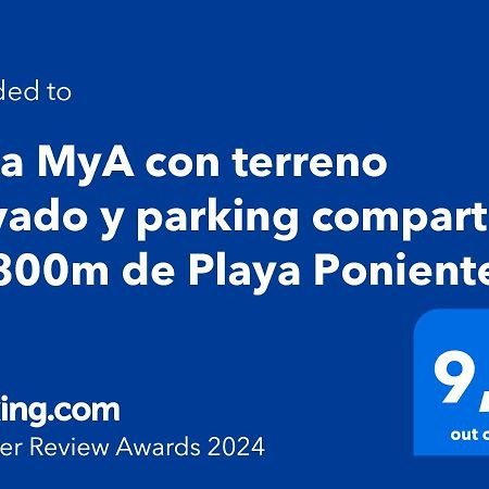 ベニドルム Casa Mya Con Terreno Privado Y Parking Compartido - A 800M De Playa Ponienteヴィラ エクステリア 写真