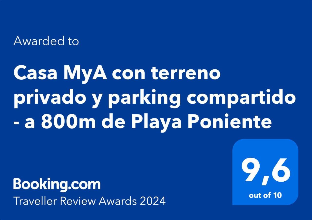 ベニドルム Casa Mya Con Terreno Privado Y Parking Compartido - A 800M De Playa Ponienteヴィラ エクステリア 写真